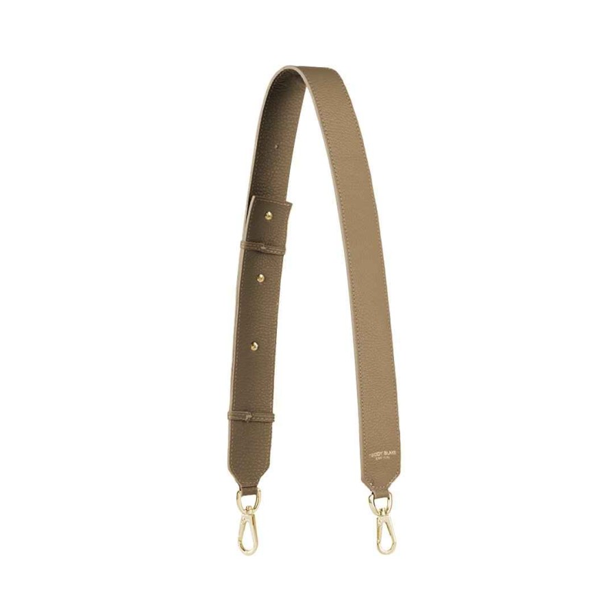 Teddy Blake  | Stampatto Leather Wide Strap - Beige